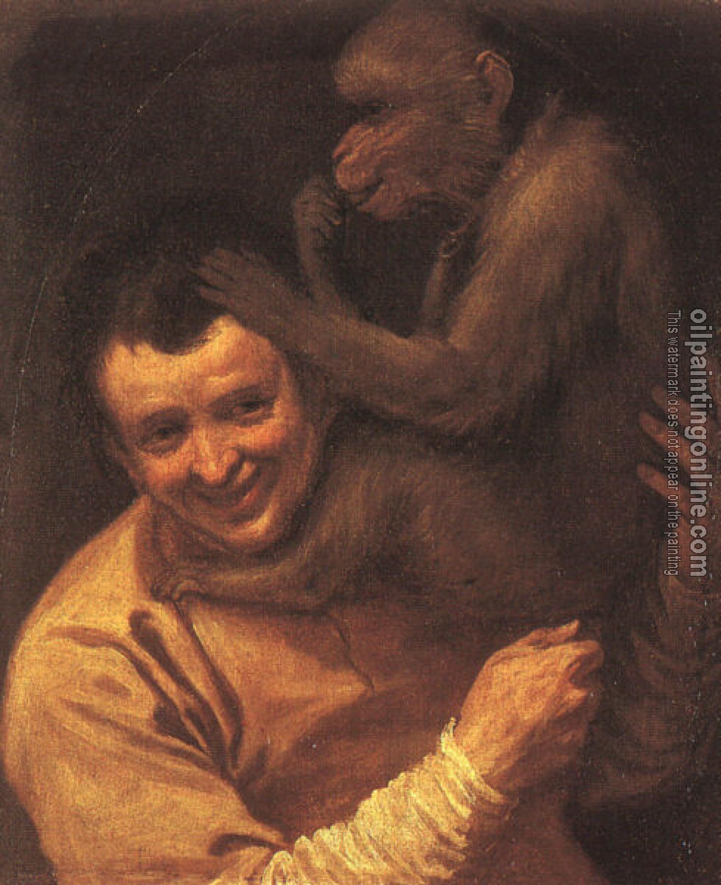 Carracci, Annibale - A Man with a Monkey